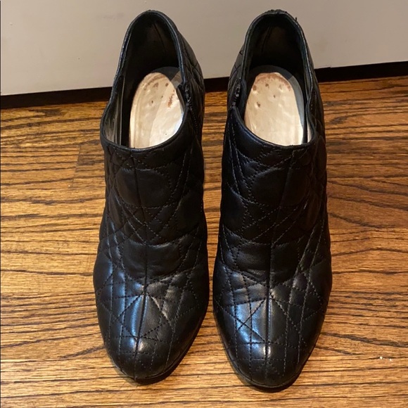 Christian Dior Black Leather Bootie - Picture 1 of 7